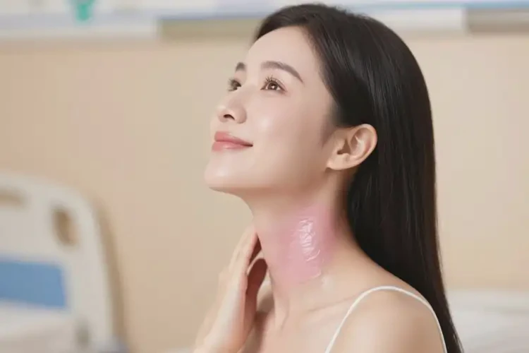 女性脖子起濕疹不管它會(huì)自己痊愈嗎(圖4)