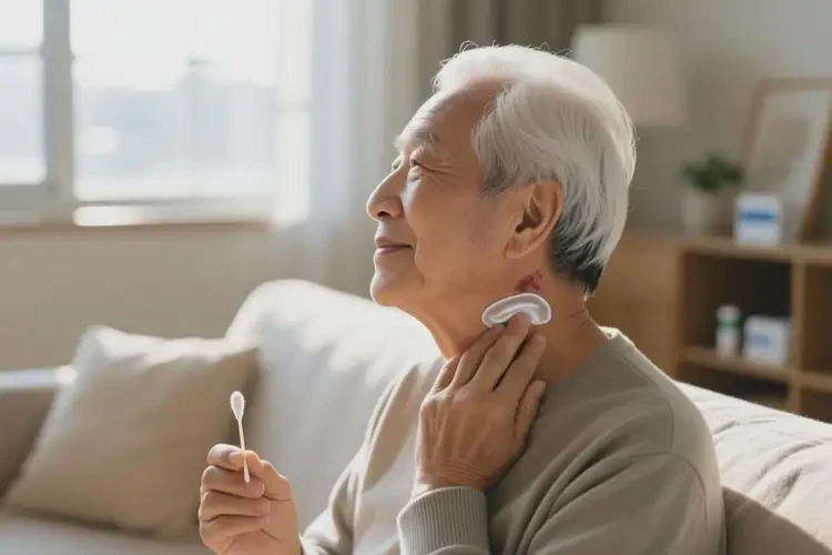 老人脖子出現(xiàn)濕疹能徹底自愈嗎(圖4)