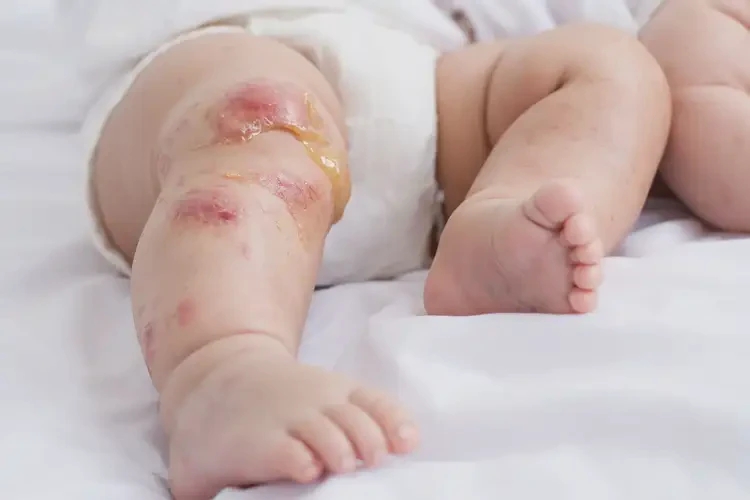 寶寶大腿上出現(xiàn)濕疹不管它會自己好嗎(圖3)