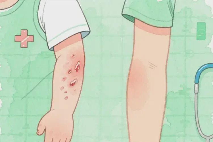 小學(xué)生手臂上起濕疹不管它會自己自愈嗎(圖3)