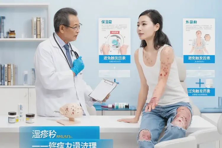 小孩全身出現(xiàn)濕疹不管它會自己痊愈嗎(圖1)