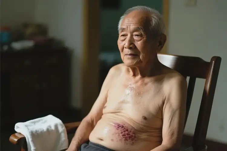 老人肚子上有濕疹可不可以根治(圖1)