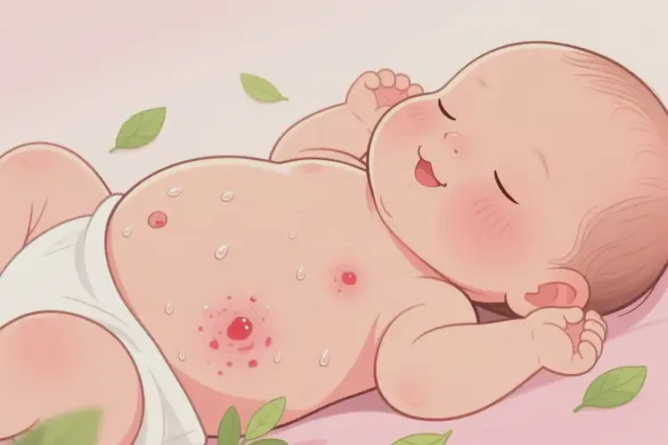 新生兒肚子經(jīng)常起濕疹能徹底自愈嗎(圖4)