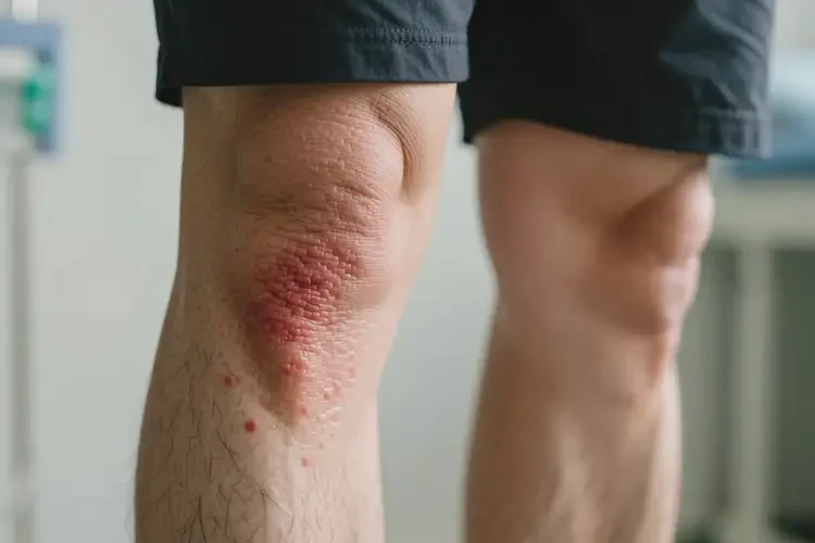 男人小腿上偶爾起濕疹不管它會(huì)自己好嗎(圖2)
