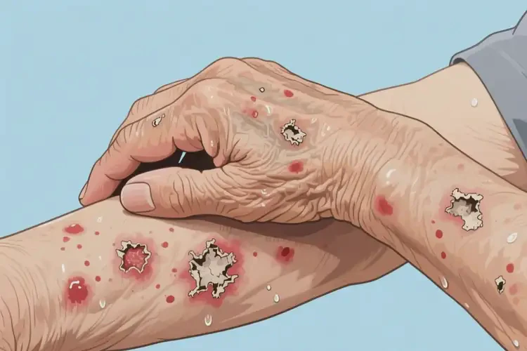 老年人手臂上經(jīng)常起濕疹不管它會(huì)自己痊愈嗎(圖2)