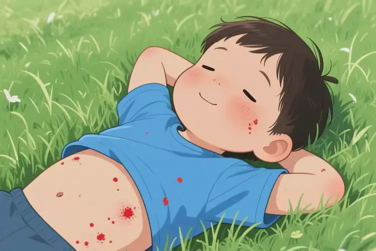 孩子肚子上偶爾起濕疹可不可以根治(圖1)