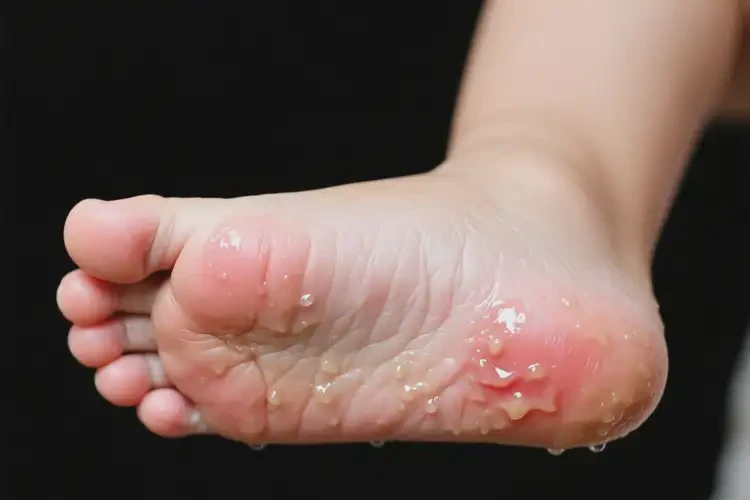 小兒腳上經(jīng)常起濕疹可以徹底自愈嗎(圖2)