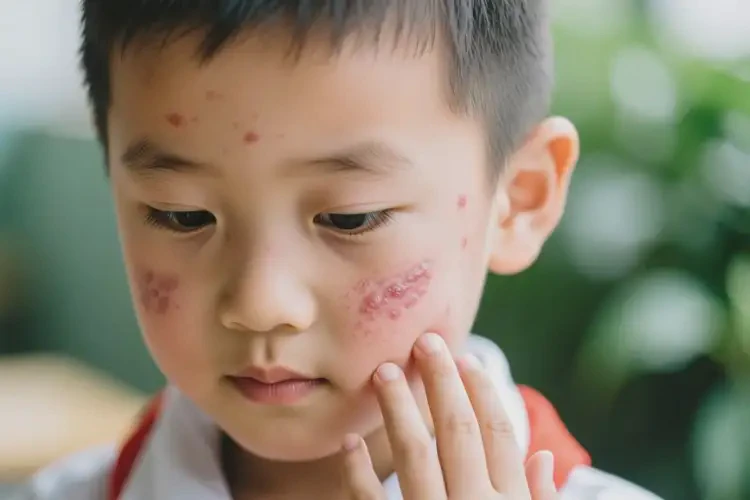 小學生臉上出濕疹能不能徹底自愈(圖3)