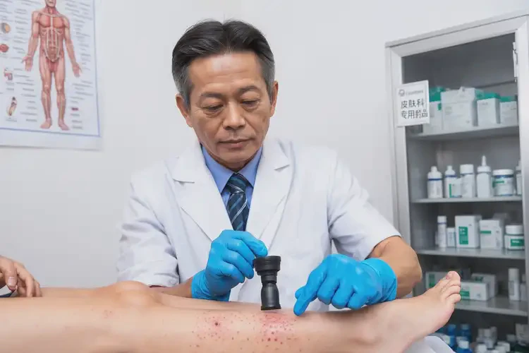 男人小腿上偶尔长湿疹能不能根治(图1)