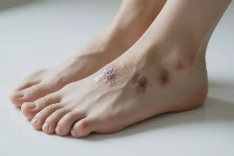 女人腳上偶爾長(zhǎng)濕疹不管它會(huì)自己自愈嗎(圖3)