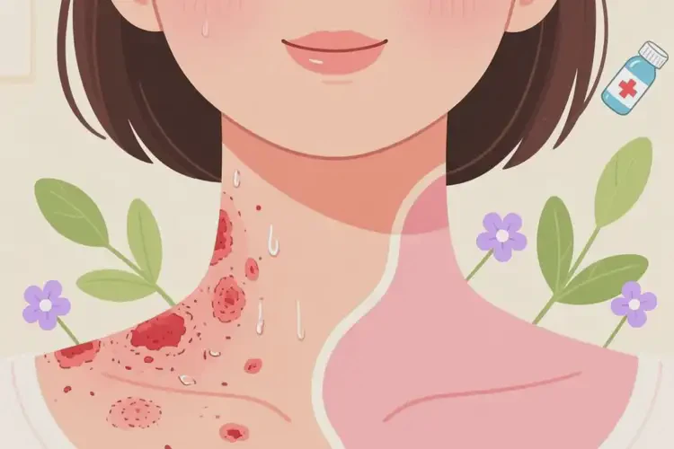 女性脖子上容易起濕疹可不可以徹底自愈(圖2)