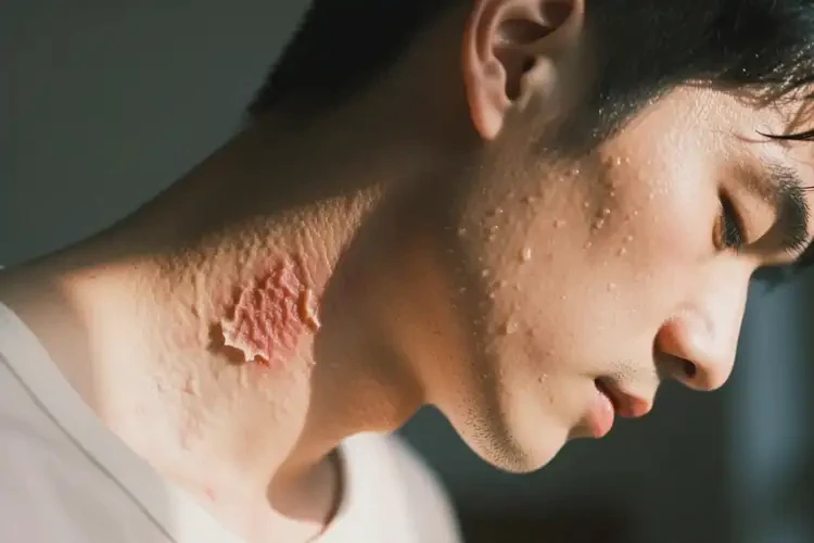 男性脖子經(jīng)常起濕疹不管它會自己痊愈嗎(圖2)