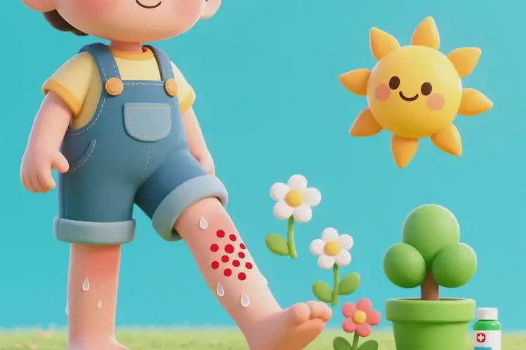 少兒小腿上有濕疹可不可以根治(圖1)