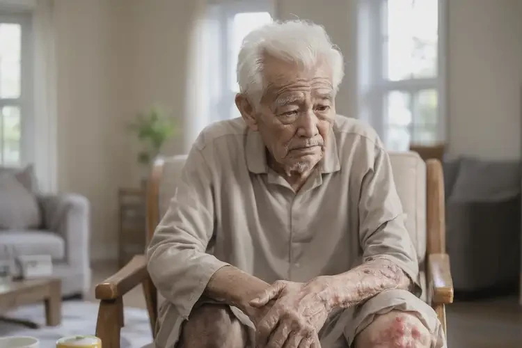 老人大腿上偶爾起濕疹不管它會(huì)自己自愈嗎(圖3)