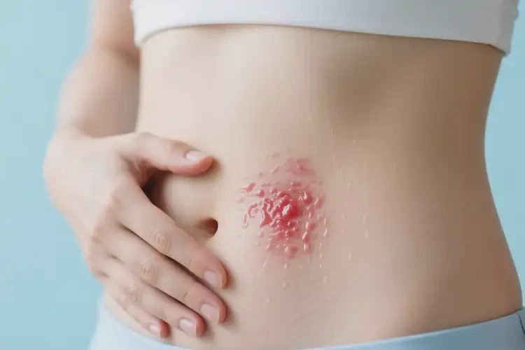 女人肚子出現(xiàn)濕疹能不能根治(圖2)