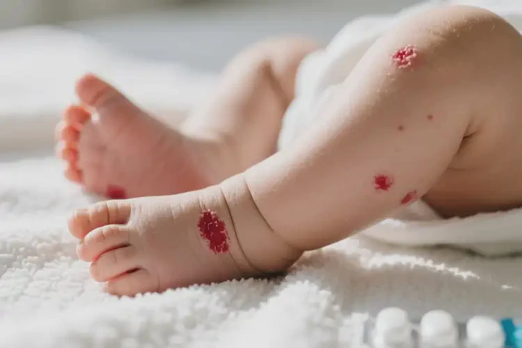 寶寶腳上起濕疹能徹底自愈嗎(圖3)