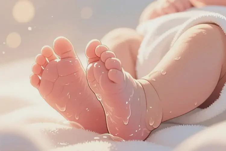 新生兒腳上起濕疹可不可以徹底自愈(圖1)