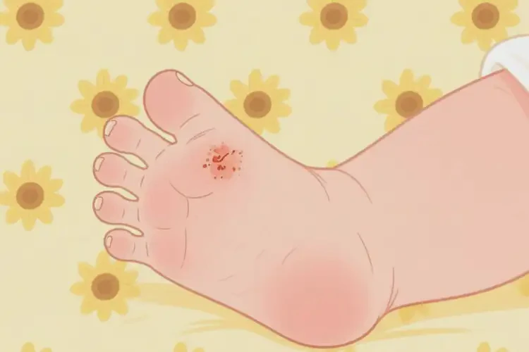 新生兒腳上偶爾長濕疹可以徹底自愈嗎(圖1)