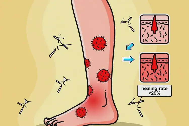 女性小腿上出現(xiàn)濕疹不管它會自己好嗎(圖1)