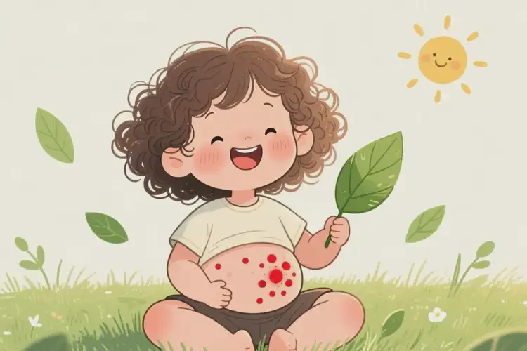 兒童肚子上偶爾長濕疹能徹底自愈嗎(圖2)