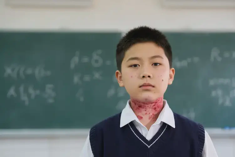 中學(xué)生脖子起濕疹不管它會(huì)自己自愈嗎(圖4)