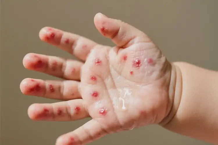 寶寶手上出現(xiàn)濕疹可不可以徹底自愈(圖2)