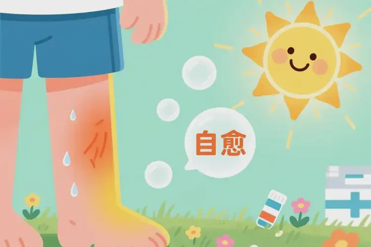 少兒大腿上經(jīng)常長濕疹不管它會(huì)自己好嗎(圖1)