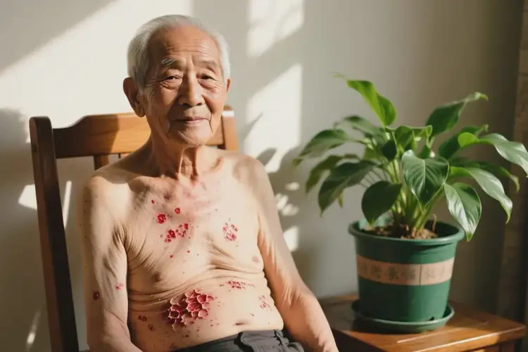 老人肚子上出濕疹不管它會自己好嗎(圖3)