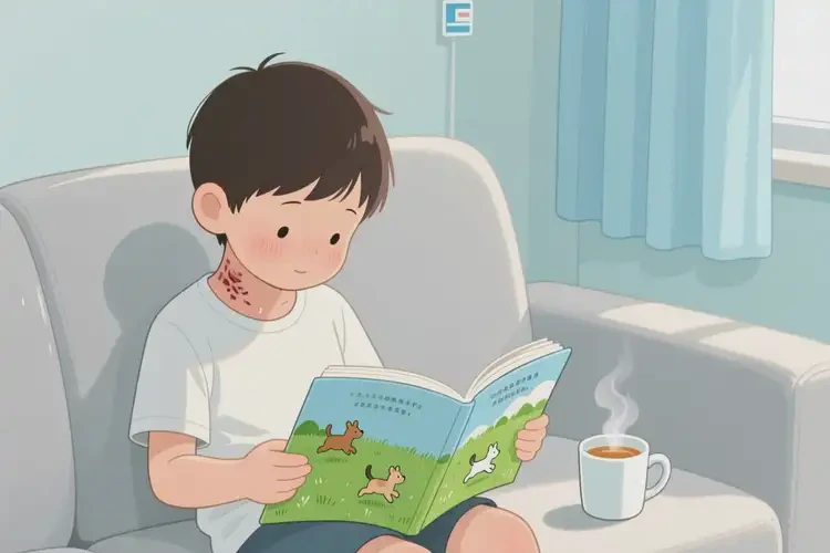 孩子脖子上出現(xiàn)濕疹可不可以根治(圖2)