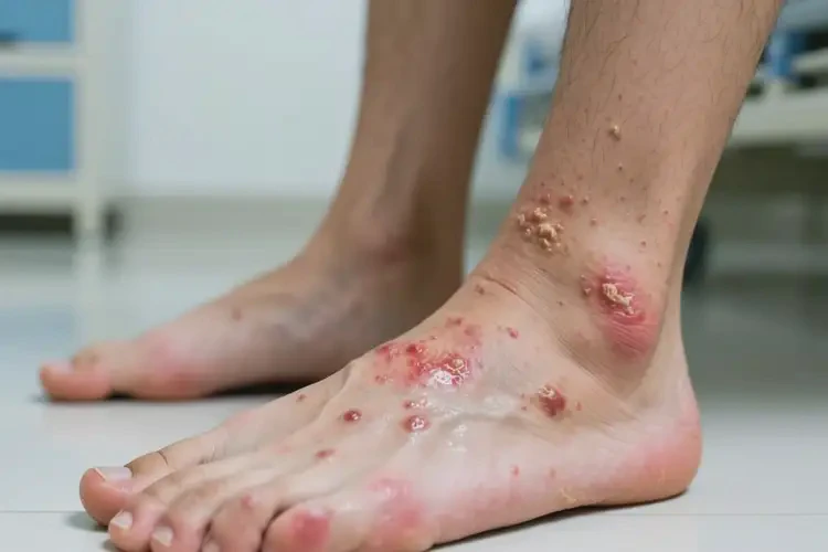 青年人腳上偶爾起濕疹能不能徹底自愈(圖4)