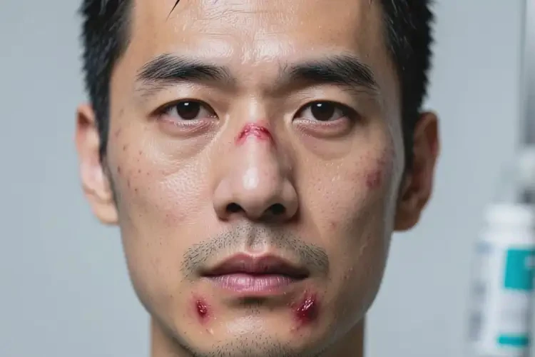 男性面部長(zhǎng)濕疹不管它會(huì)自己好嗎(圖3)