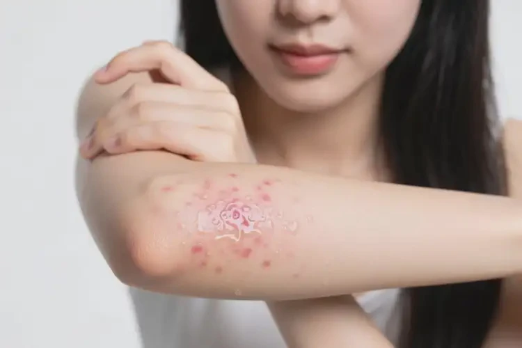 女生手臂起濕疹能徹底自愈嗎(圖2)