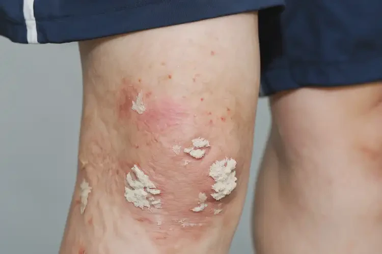 中学生大腿上出现湿疹不管它会自己痊愈吗(图4)