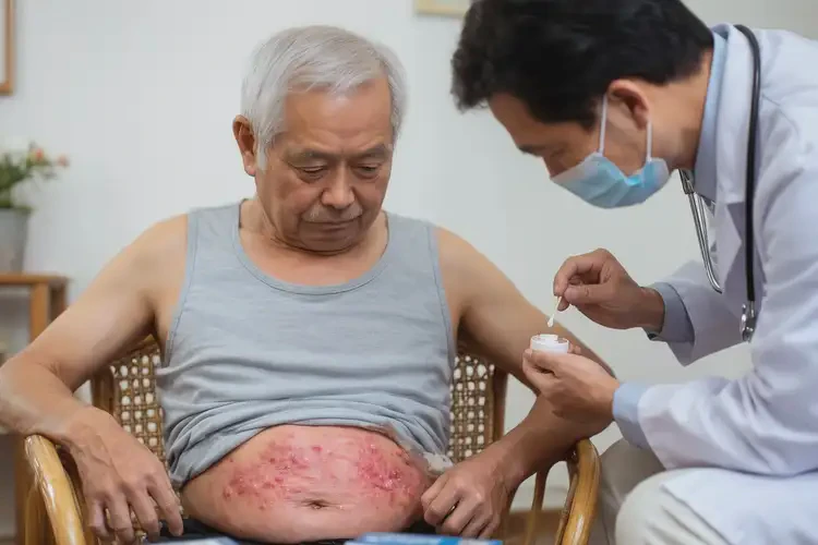 老人肚子經(jīng)常起濕疹不管它會自己好嗎(圖3)