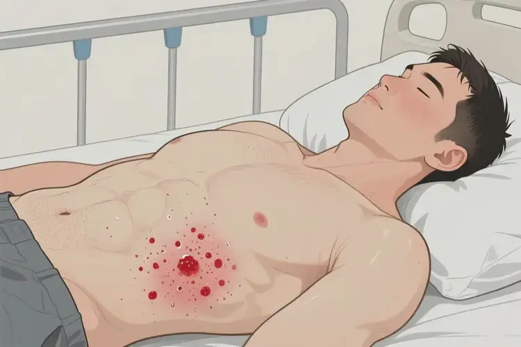 男人肚子上有濕疹能夠徹底治愈嗎(圖4)