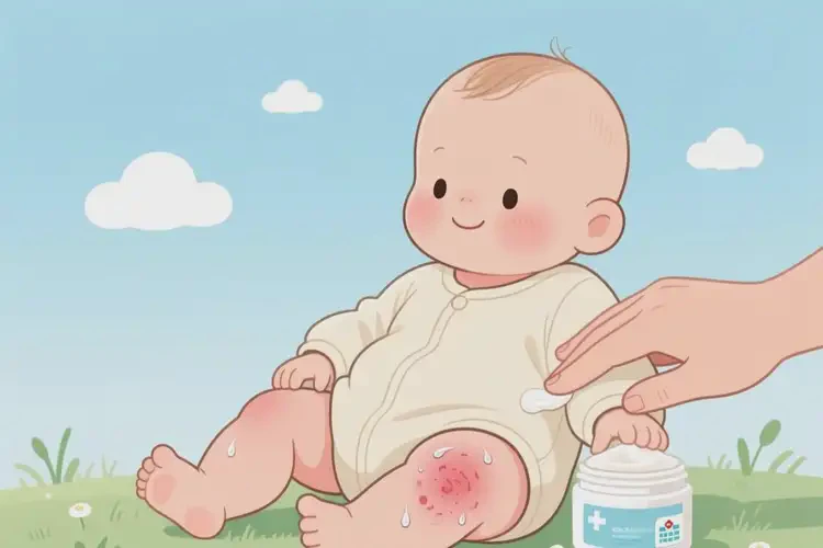 嬰兒大腿偶爾起濕疹不管它會自己好嗎(圖3)