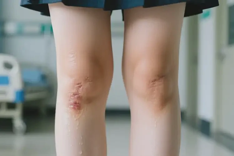 大學(xué)生小腿偶爾長濕疹能徹底自愈嗎(圖1)