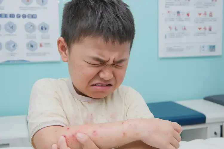 儿童四肢有湿疹能彻底自愈吗(图1)