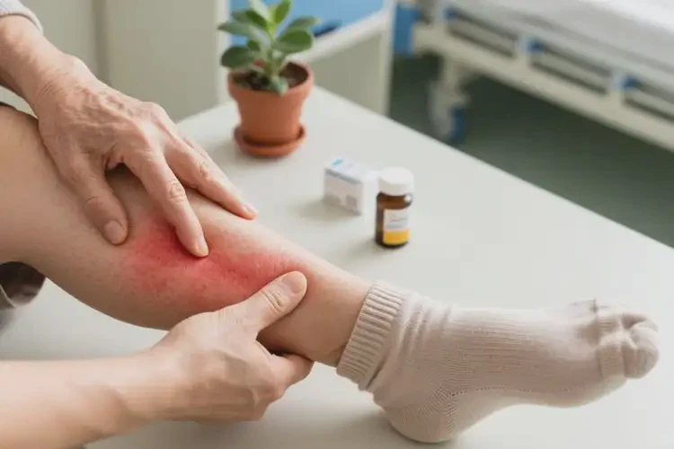 老人小腿上偶爾長濕疹可不可以根治(圖1)