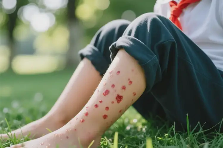 小學(xué)生小腿上偶爾起濕疹能徹底自愈嗎(圖3)