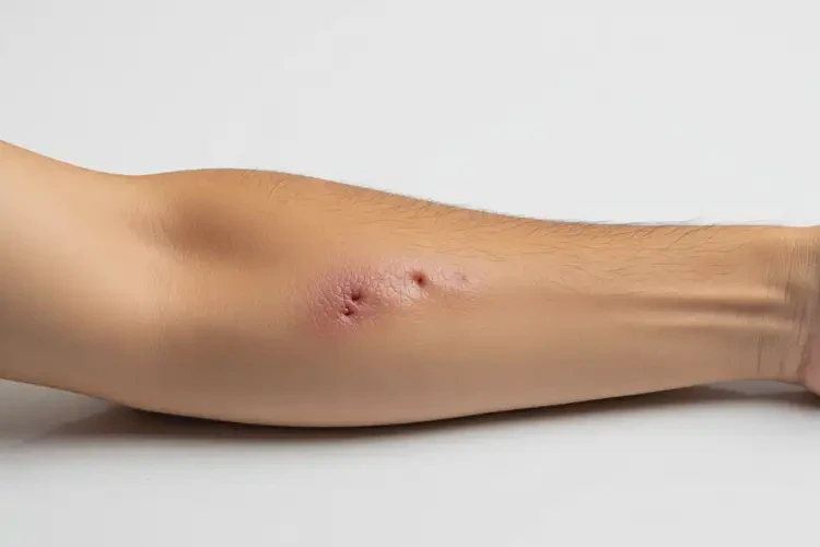 男人手臂出現(xiàn)濕疹能不能根治(圖2)