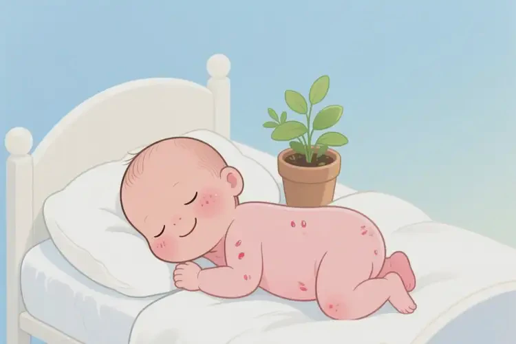 新生兒身上起濕疹可以徹底自愈嗎(圖4)