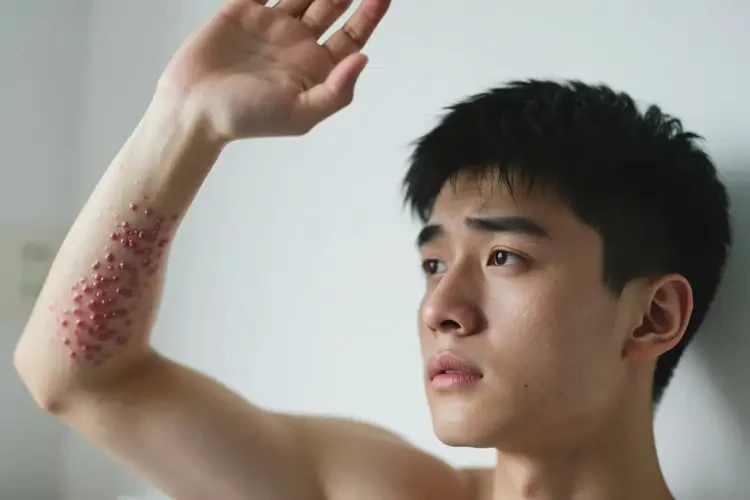 青年人手臂上起濕疹不管它會自己好嗎(圖3)