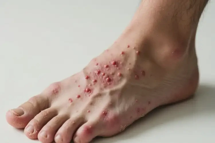 男生腳上出濕疹不管它會自己痊愈嗎(圖4)