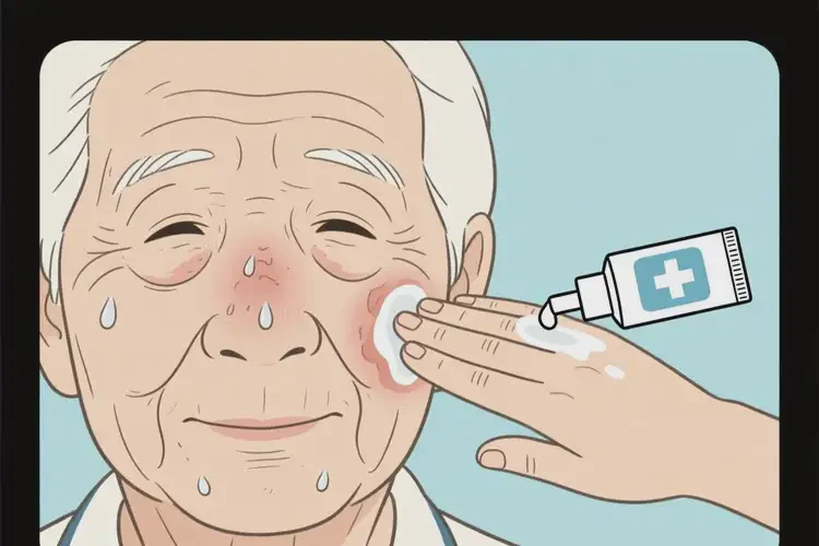 老人臉上容易長(zhǎng)濕疹可不可以根治(圖4)