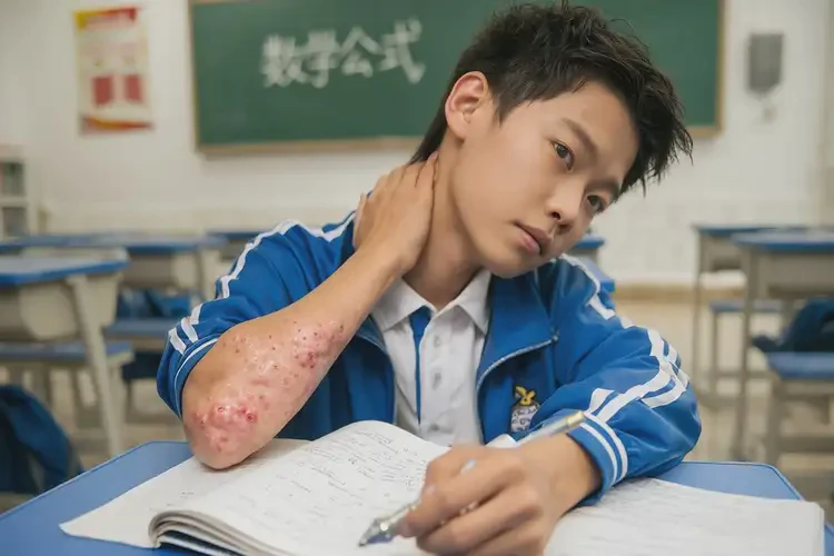 中學(xué)生脖子上起濕疹可不可以徹底自愈(圖3)
