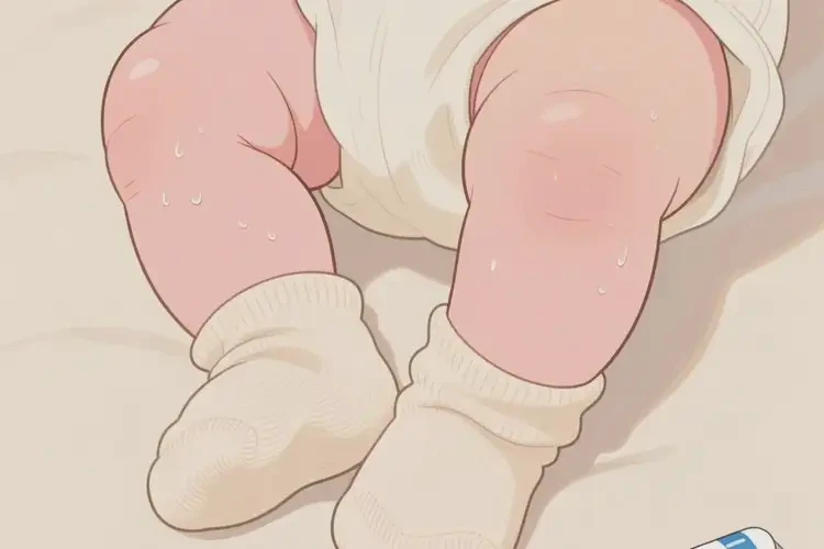 嬰兒小腿有濕疹不管它會(huì)自己好嗎(圖3)