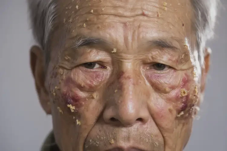 高齡老人面部經(jīng)常長濕疹能不能根治(圖4)