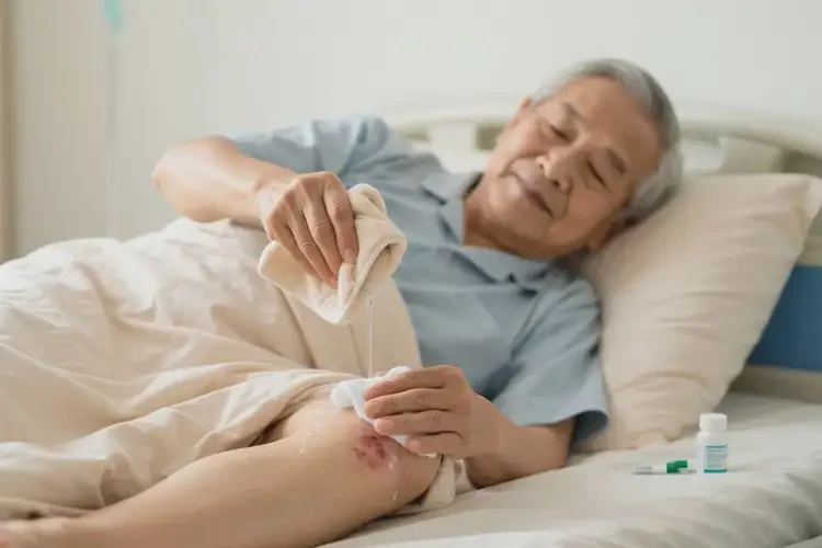 高齡老人小腿上經(jīng)常長濕疹能不能根治(圖3)