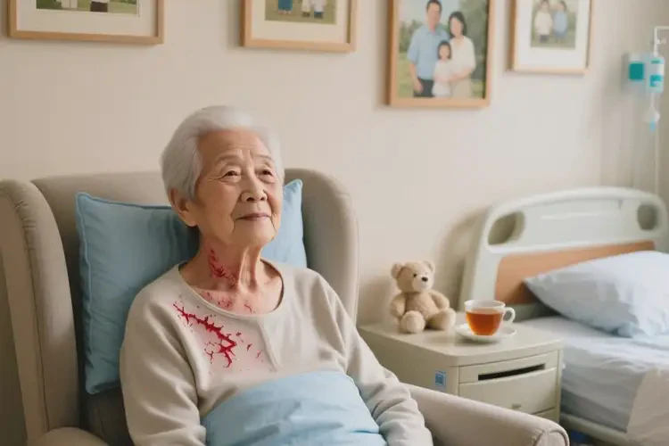 老年人脖子起濕疹能夠徹底治愈嗎(圖2)